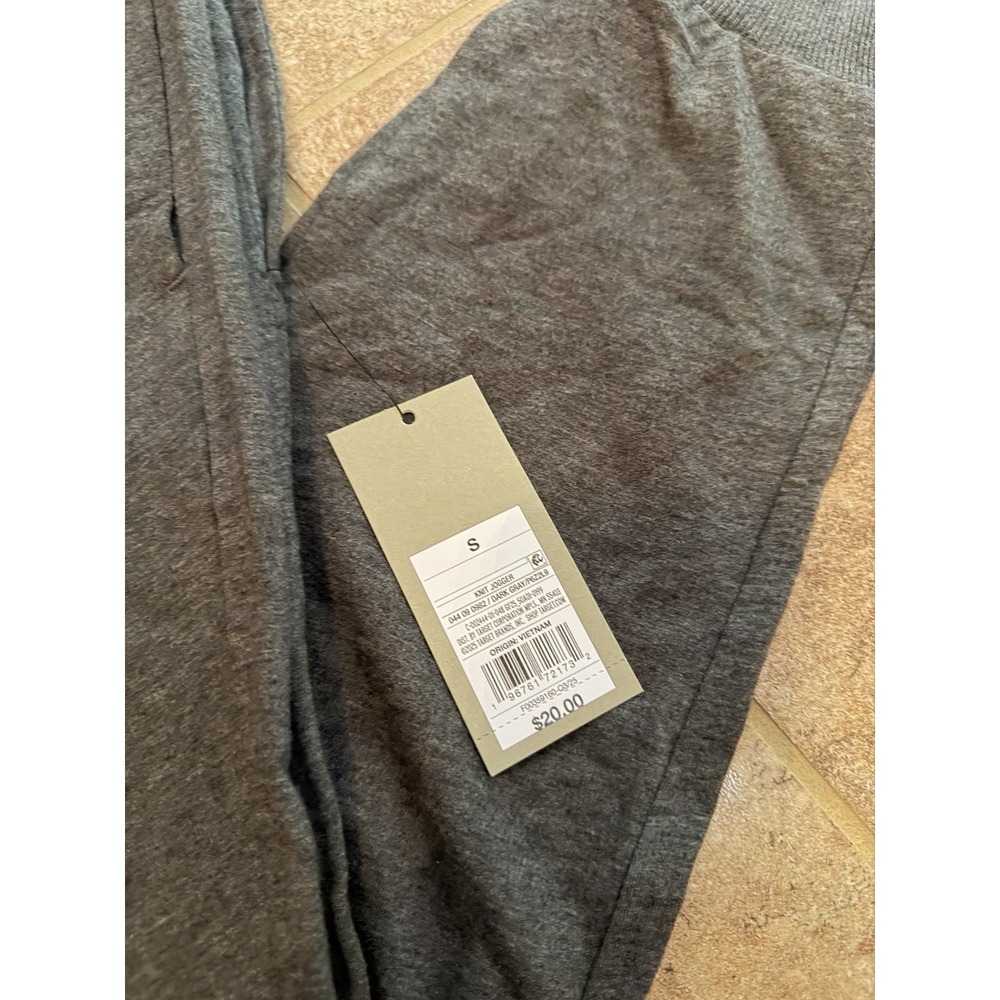 Men's Goodfellow Dark Gray Knot Joggers Size Small NWT Tapered Ultra Soft - Picture 2 of 7